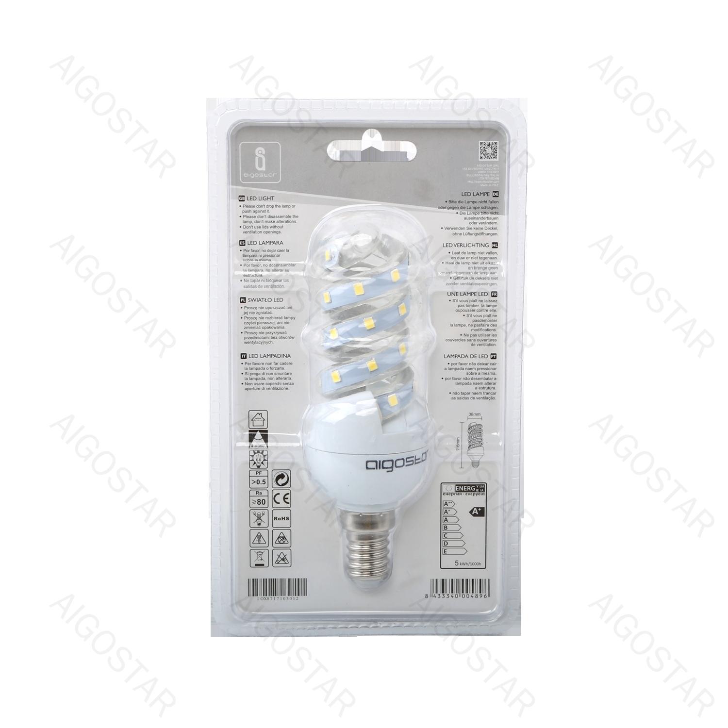 LED Spiral E14 5W