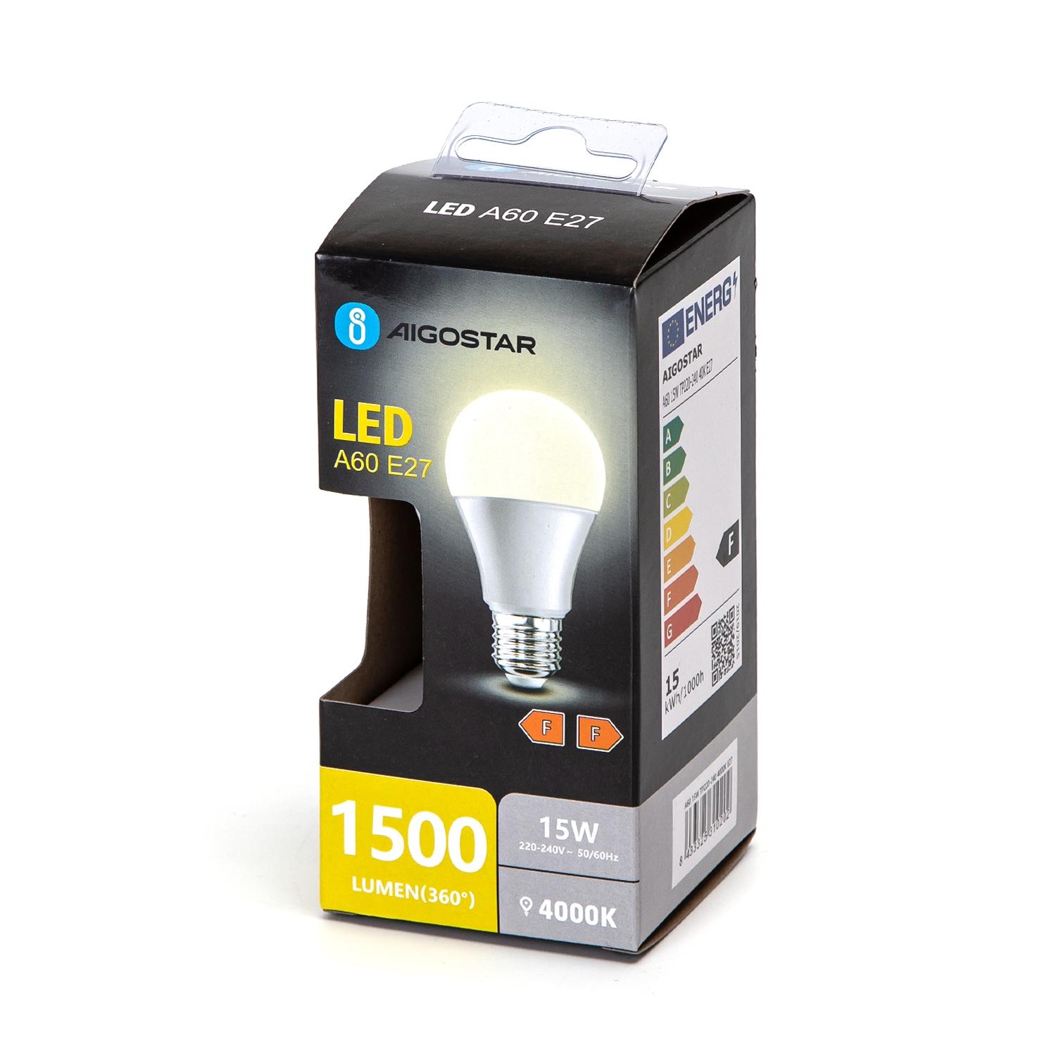 LED E27 A60 15W