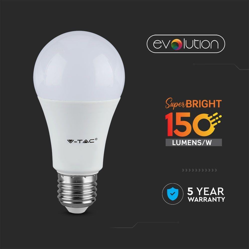 VT-2307 6.5W A60 LED PLASTIC BULB 3000K E27(150LM/WATT)