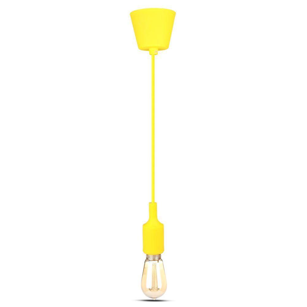 VT-7228 E27 SILICONE PENDANT HOLDER-YELLOW