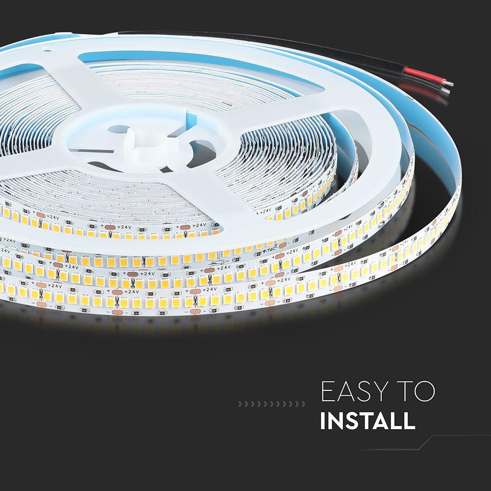 VT-10-240 2835 15W/M LED STRIP LIGHT SAMSUNG CHIP 4000K IP20 (10M/ROLL)(PRICE PER M)