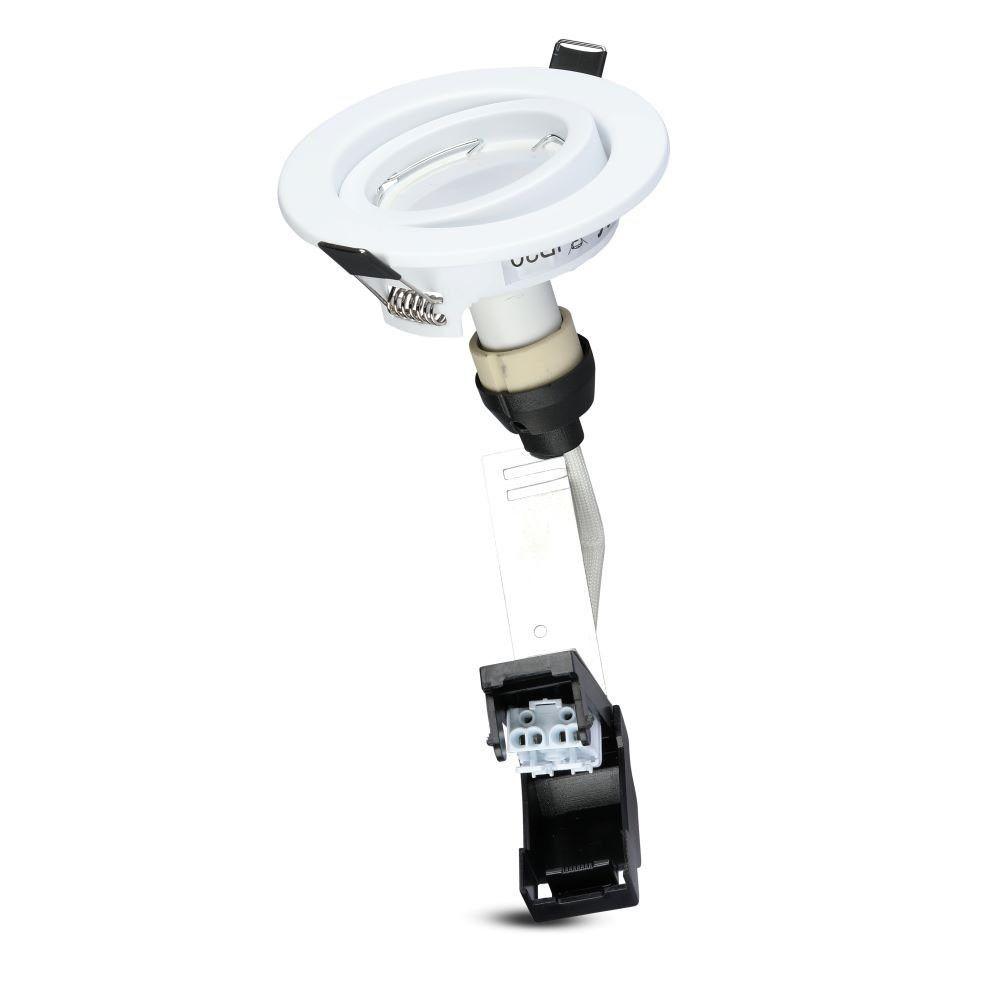 VT-3333 5W GU10 SPOT LIGHT WITH FITTING-WHITE BODY 4000K 3PCS/PACK