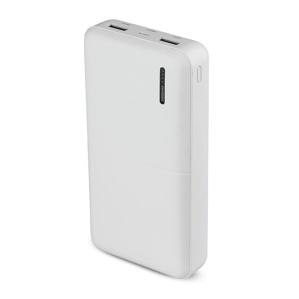 Power Bank, 3.7V/20000mAh, Biały, VTAC, SKU 8904