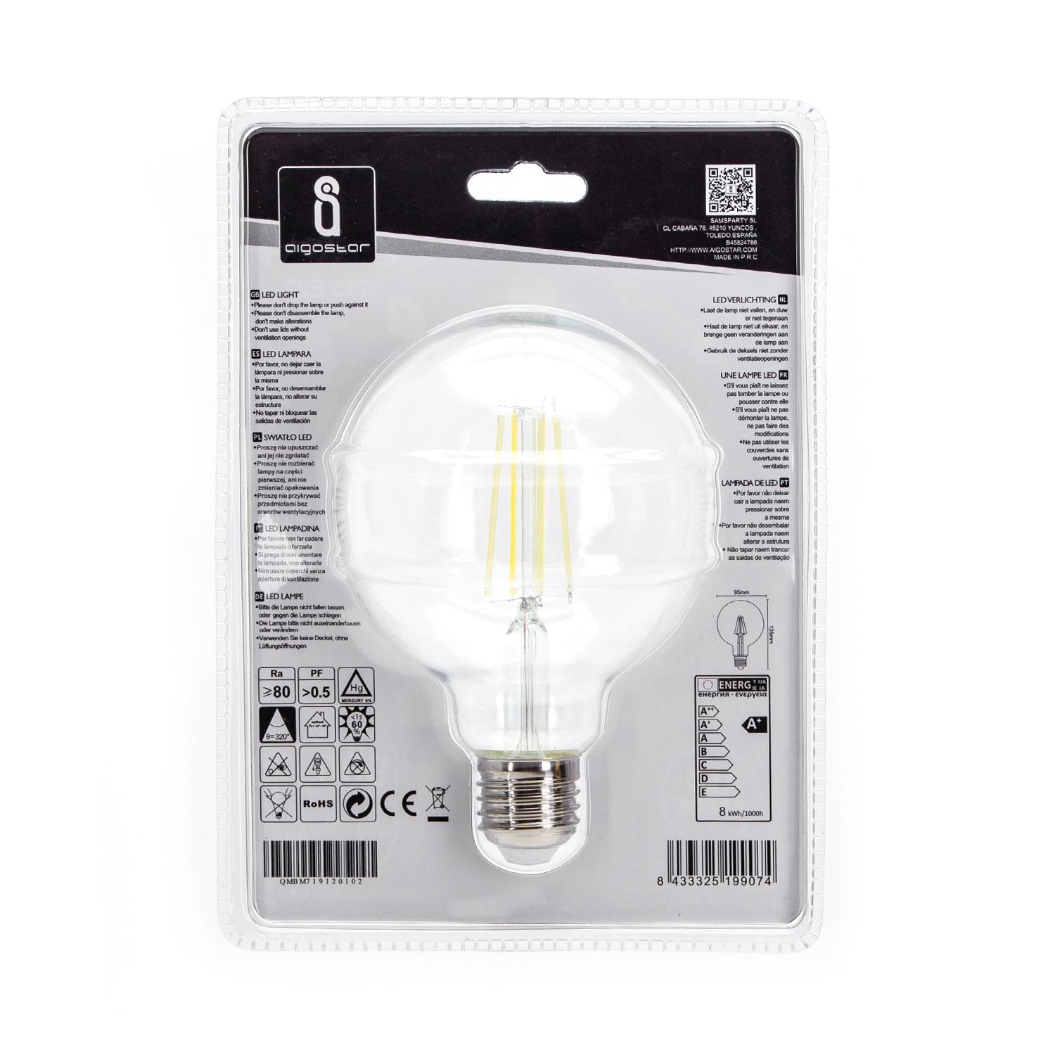 LED filament lamp G95