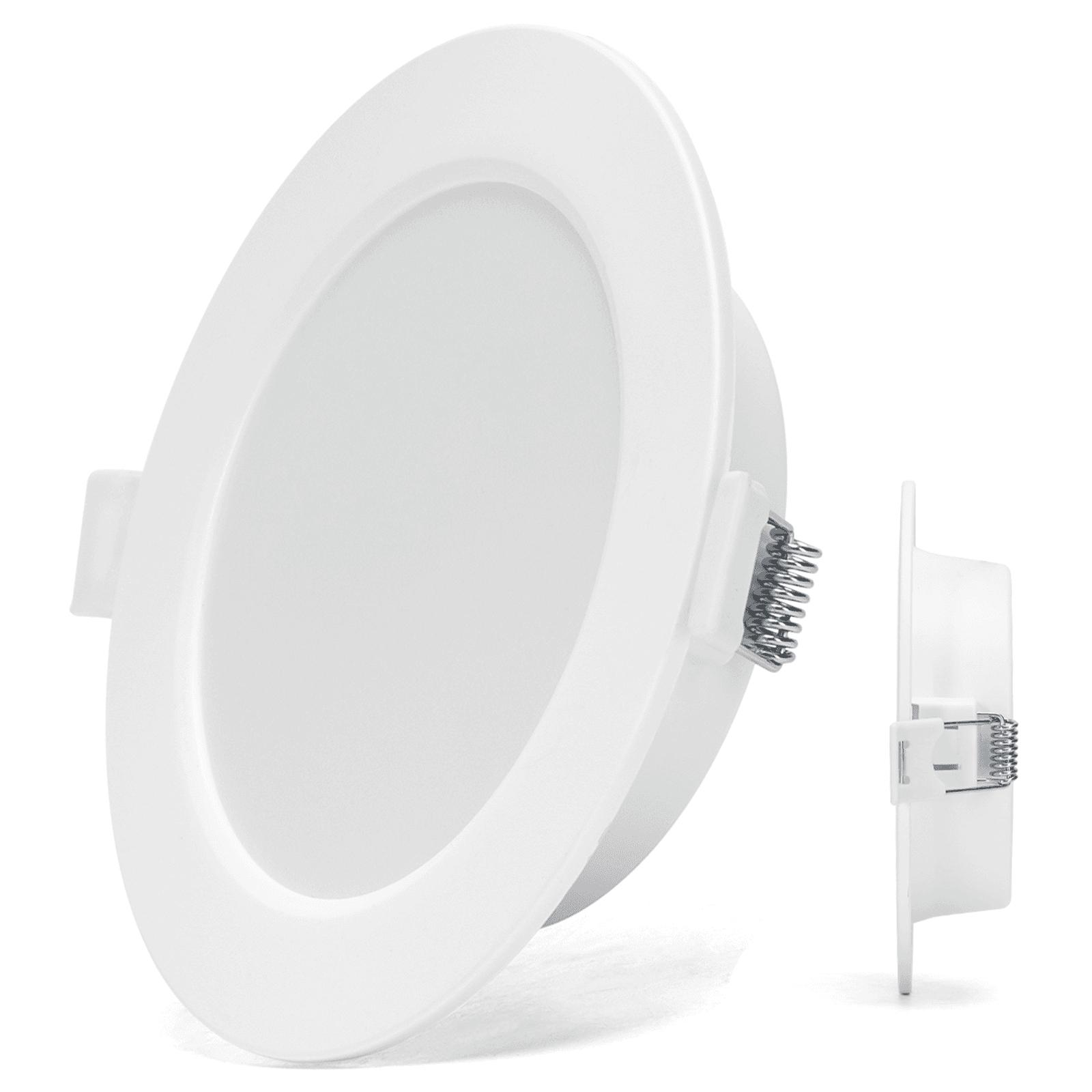 E6 LED  Flush-mounted Round Downlight 6W Natural Light