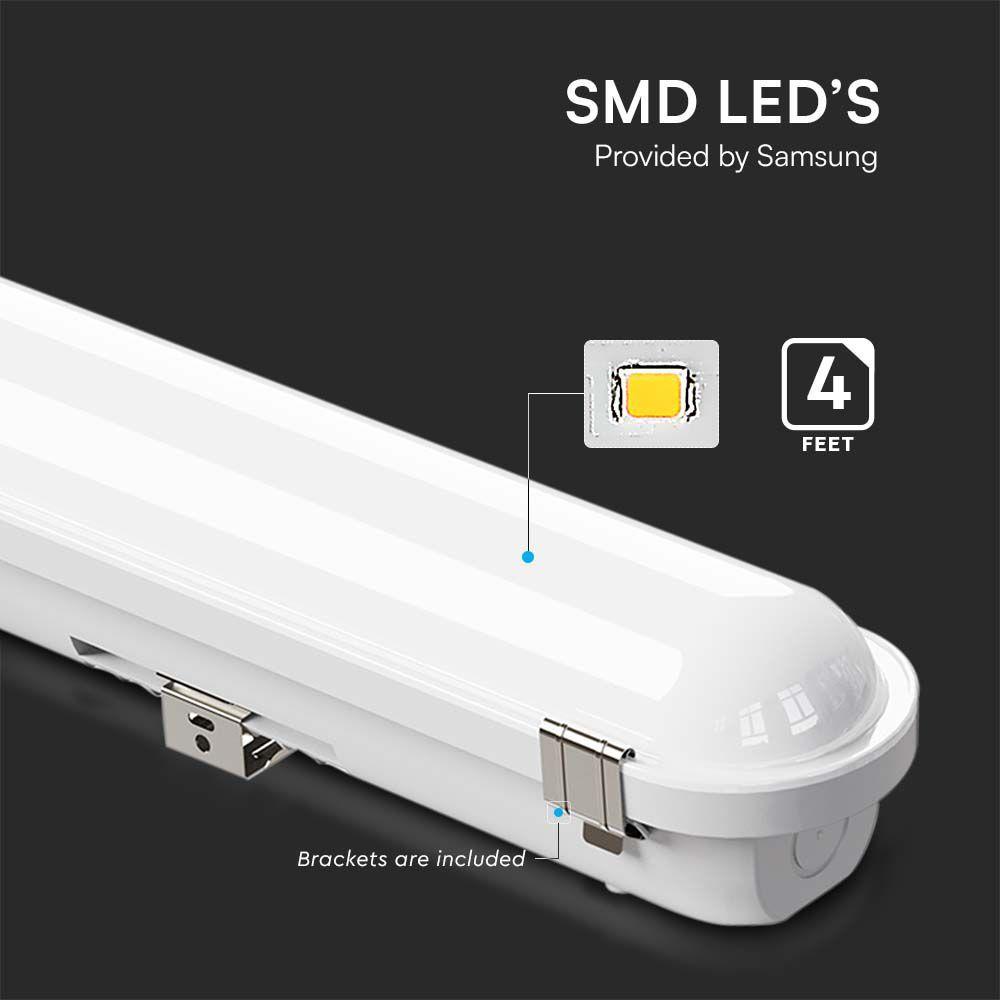 VT-41004S 20W/25W/30W LED BATTEN FITTING SENSOR SAMSUNG 4FT 3IN1 IP65/IK10