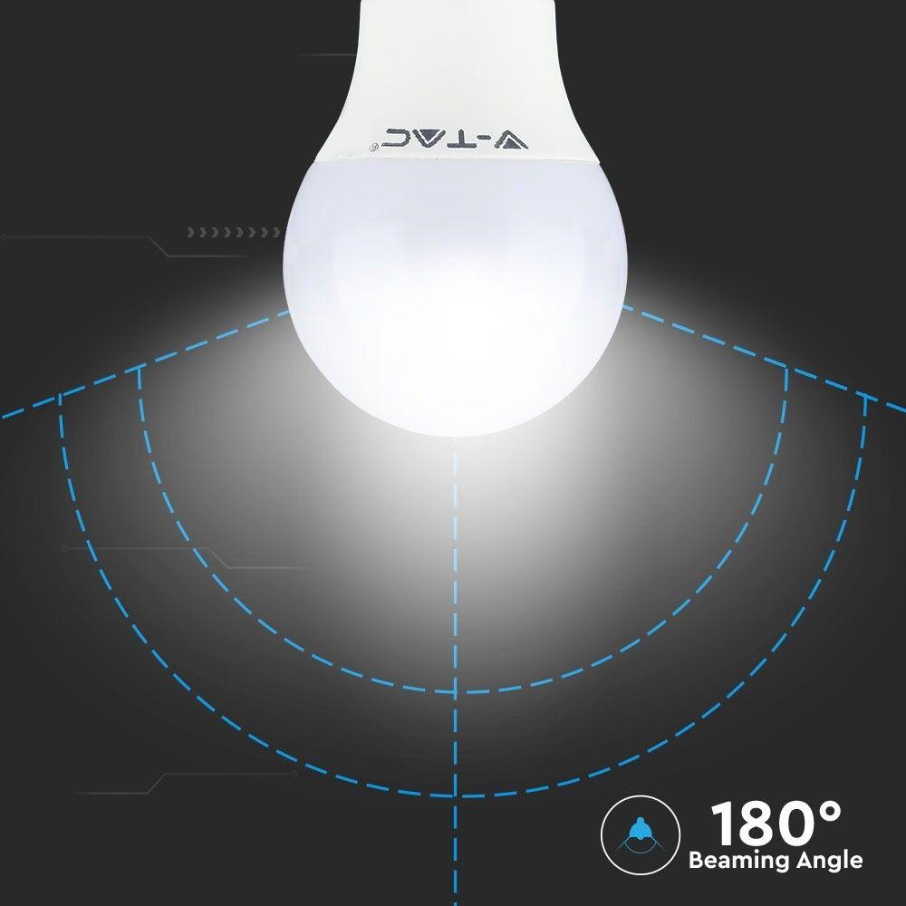 3.5W P45 Żarówka LED sterowana pilotem, Barwa:RGB+6400K, Ściemniana, Trzonek:E14, VTAC, SKU 2777