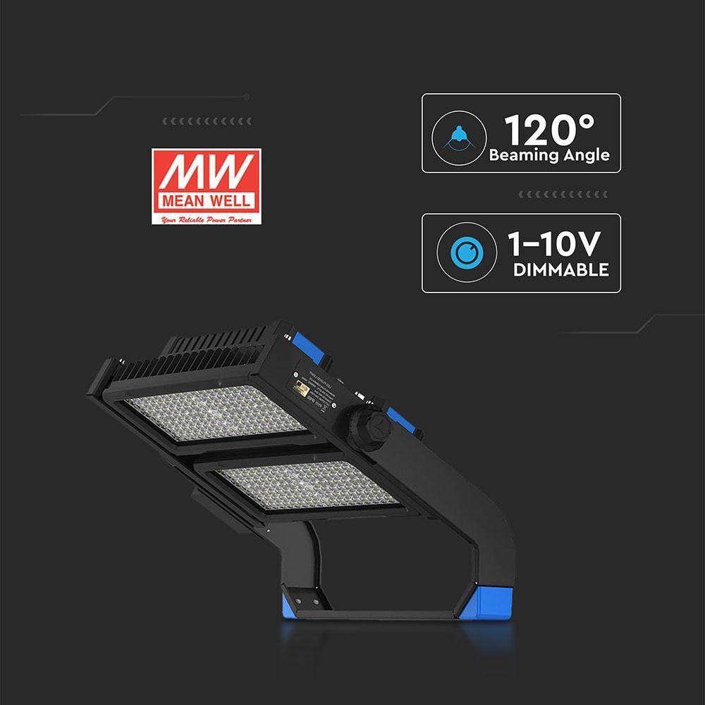 VT-503D 500W LED FLOODLIGHT (MEANWELL-DIMMABLE) SAMSUNG CHIP 4000K 120'D (120LM/W)