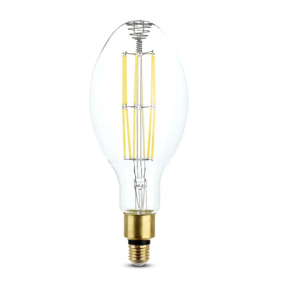 24W LED ED120 Żarówka LED Filament, Klosz Transparentny, Barwa:6400K, Skuteczność: 160lm/W, Trzonek:E27 , VTAC, SKU 2817