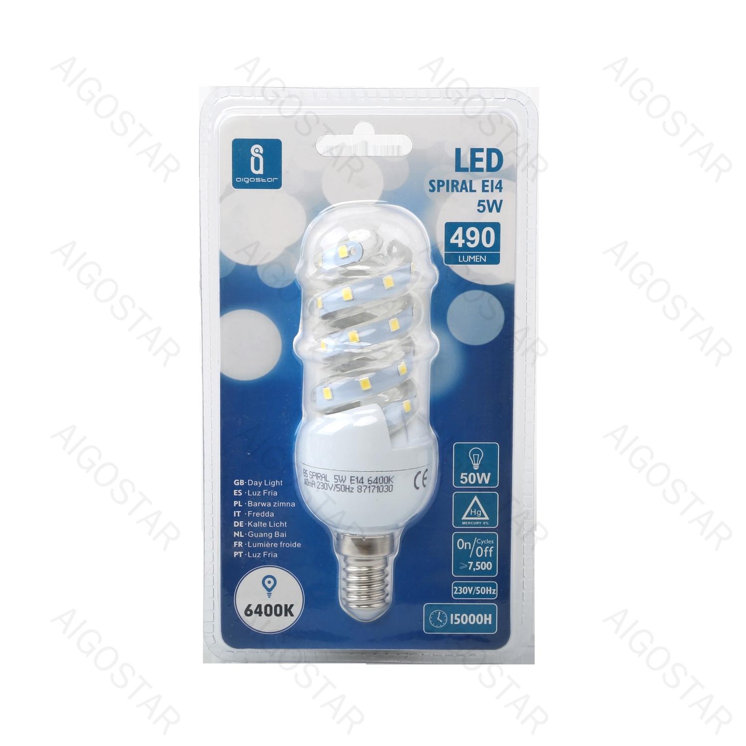 LED Spiral E14 5W