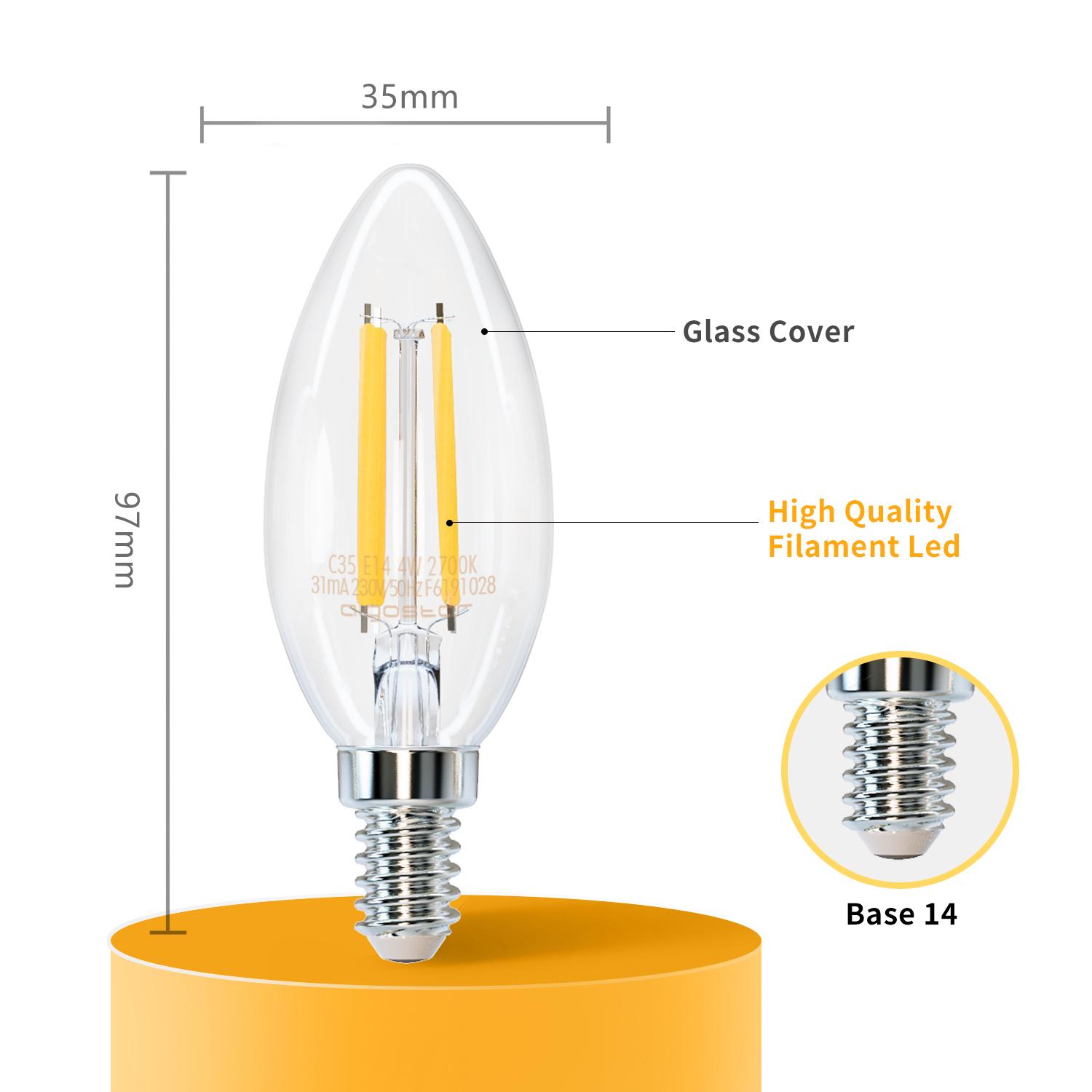 LED filament lamp G35