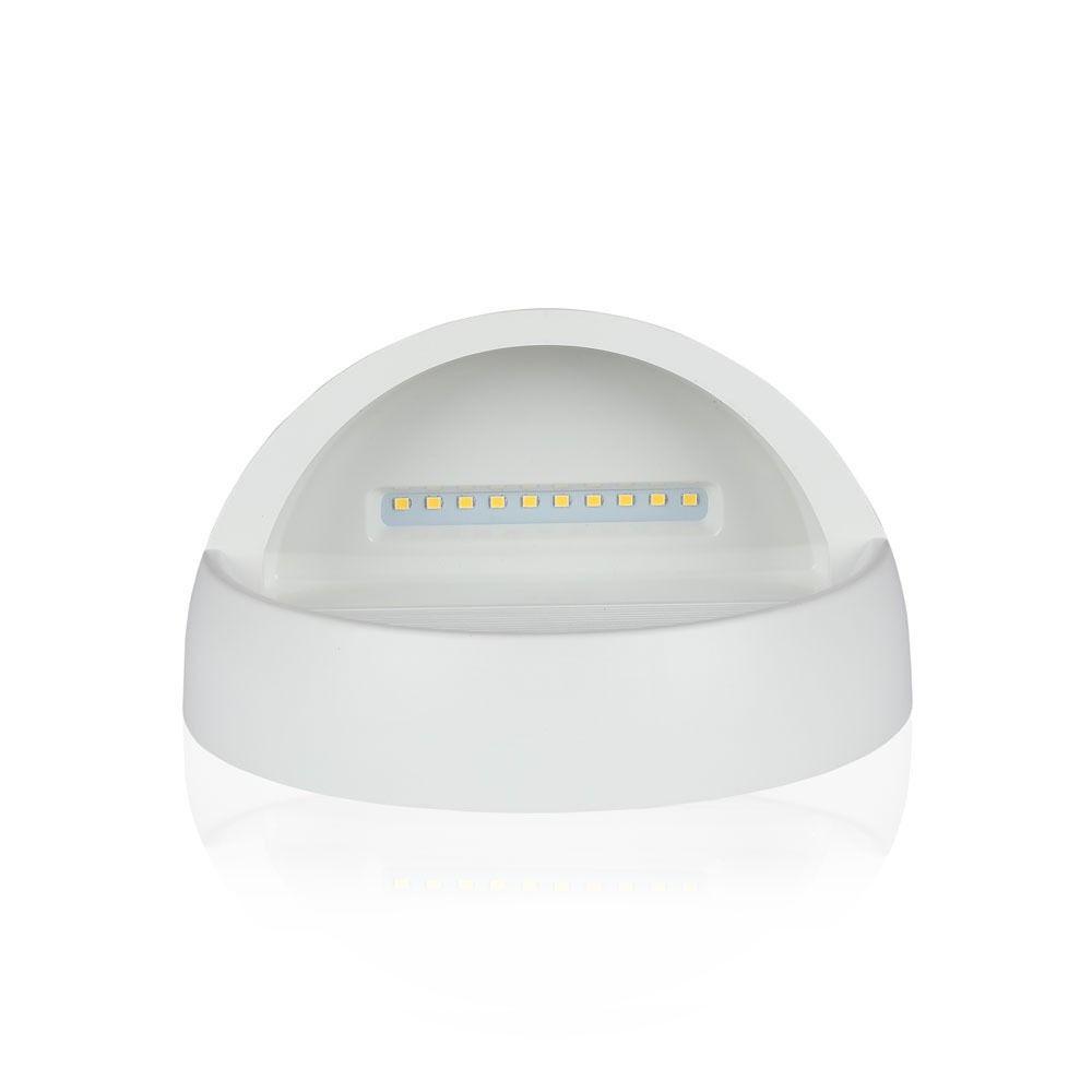 VT-1182 3W LED STEP LIGHT 4000K WHITE BODY ROUND