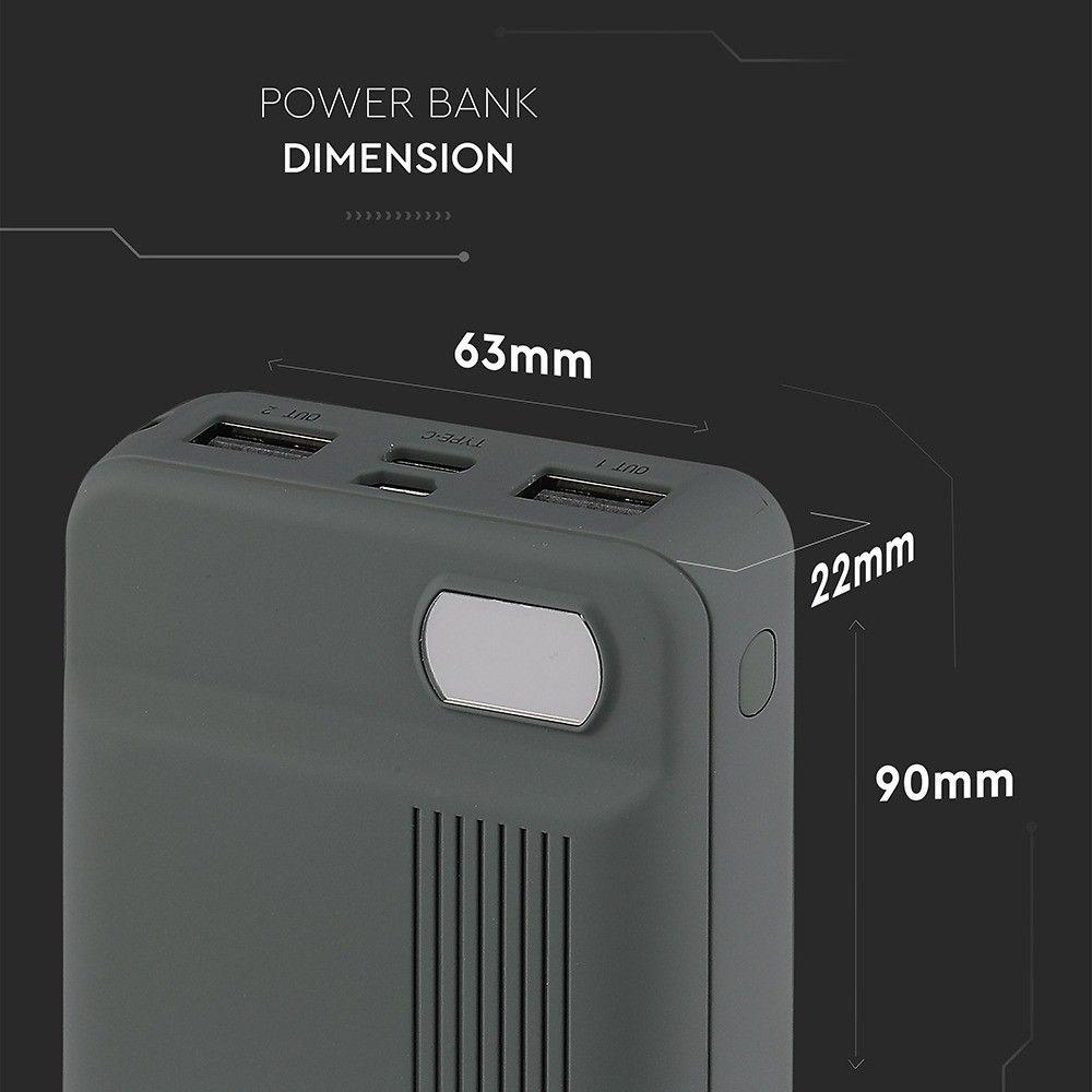 VT-3504 10000mAh POWER BANK-GREY