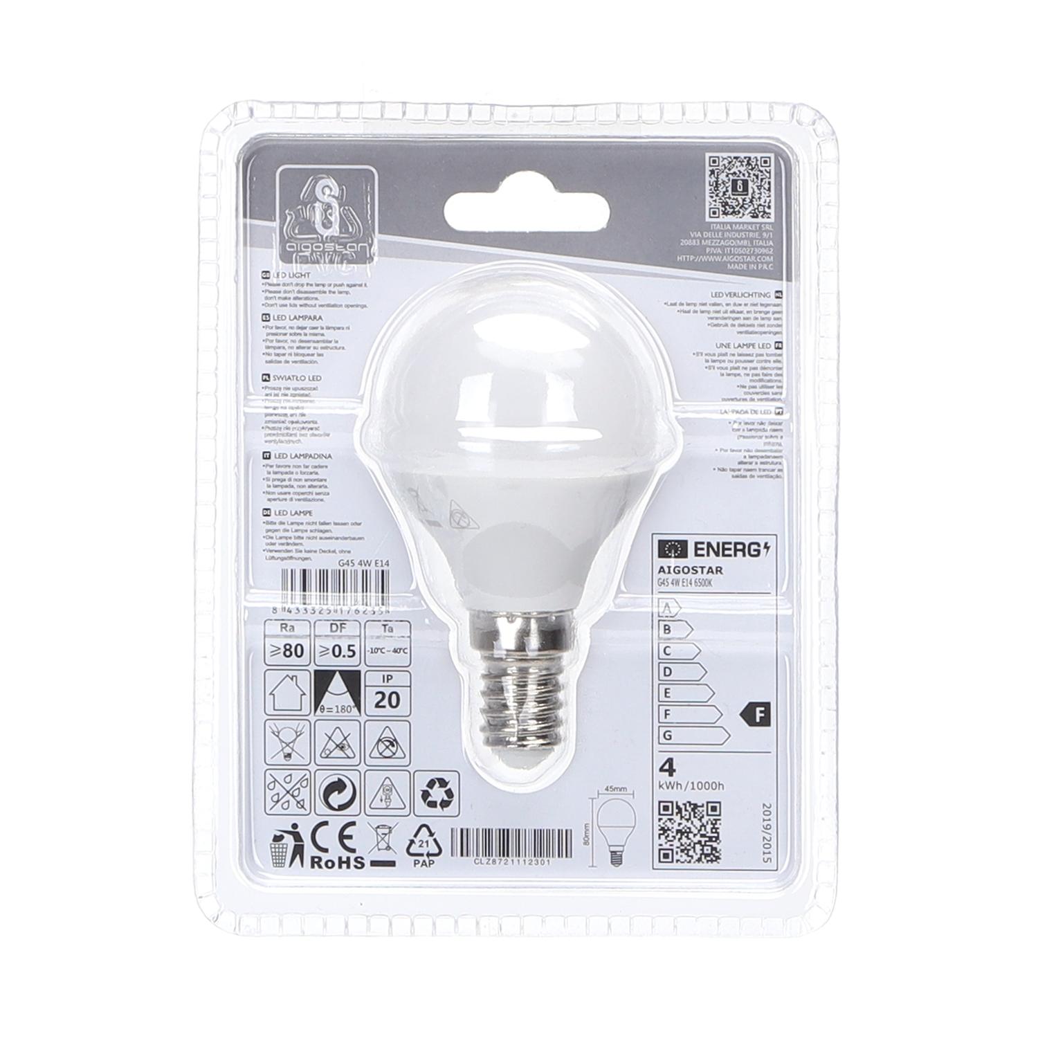 LED E14 4W G45