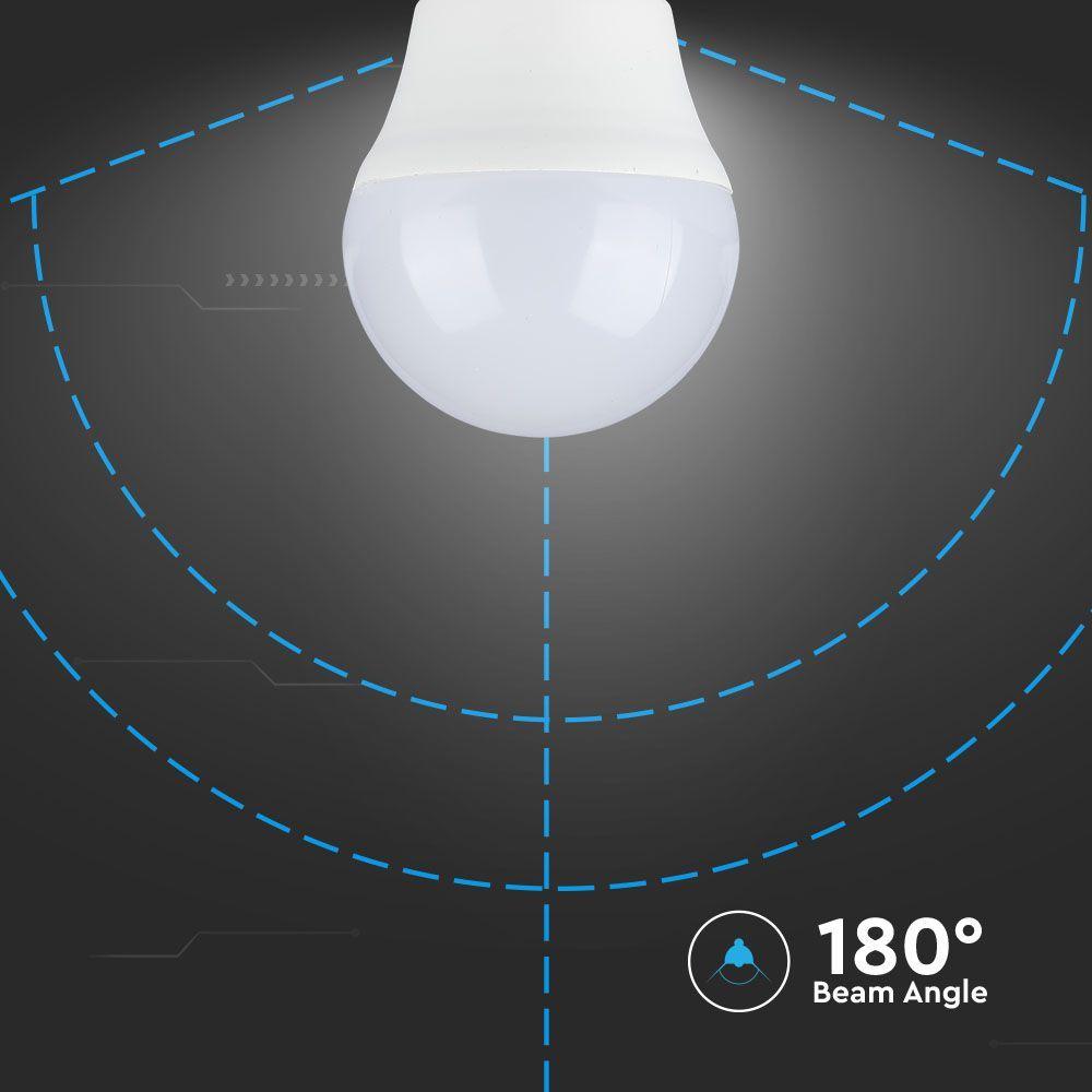 VT-2256 4.5W G45 LED PLASTIC BULB 3000K E27 6PCS/PACK