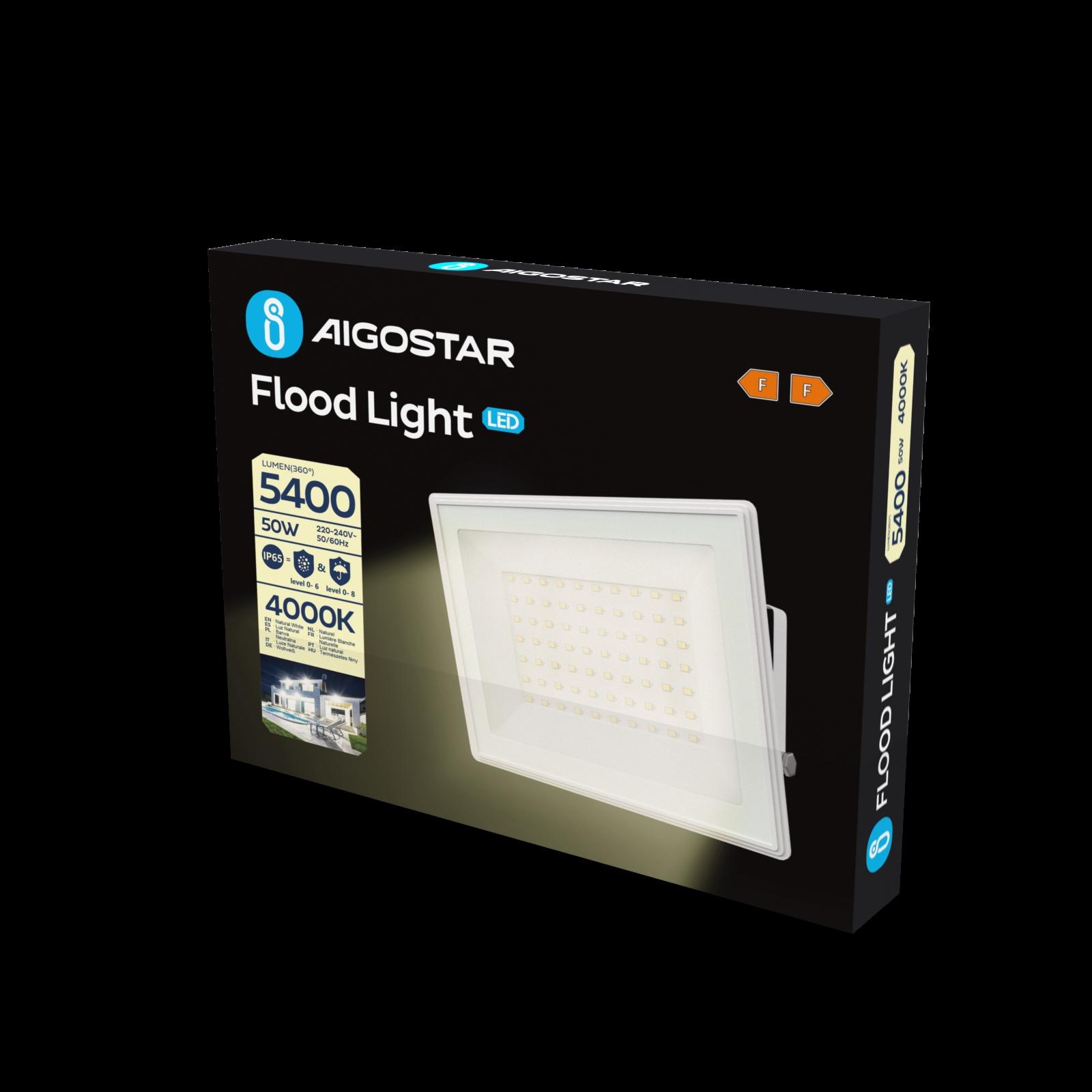 LED Slim Floodlight White 50W (Die-casting)