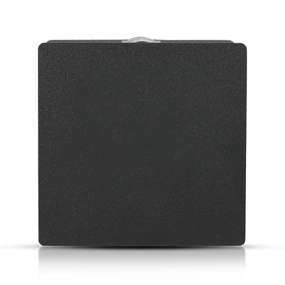 VT-704 4W LED WALL LIGHT 3000K IP65 BLACK BODY SQUARE