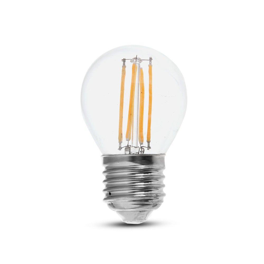 VT-2366 6W G45 LED FILAMENT BULB-CLEAR GLASS 4000K E27