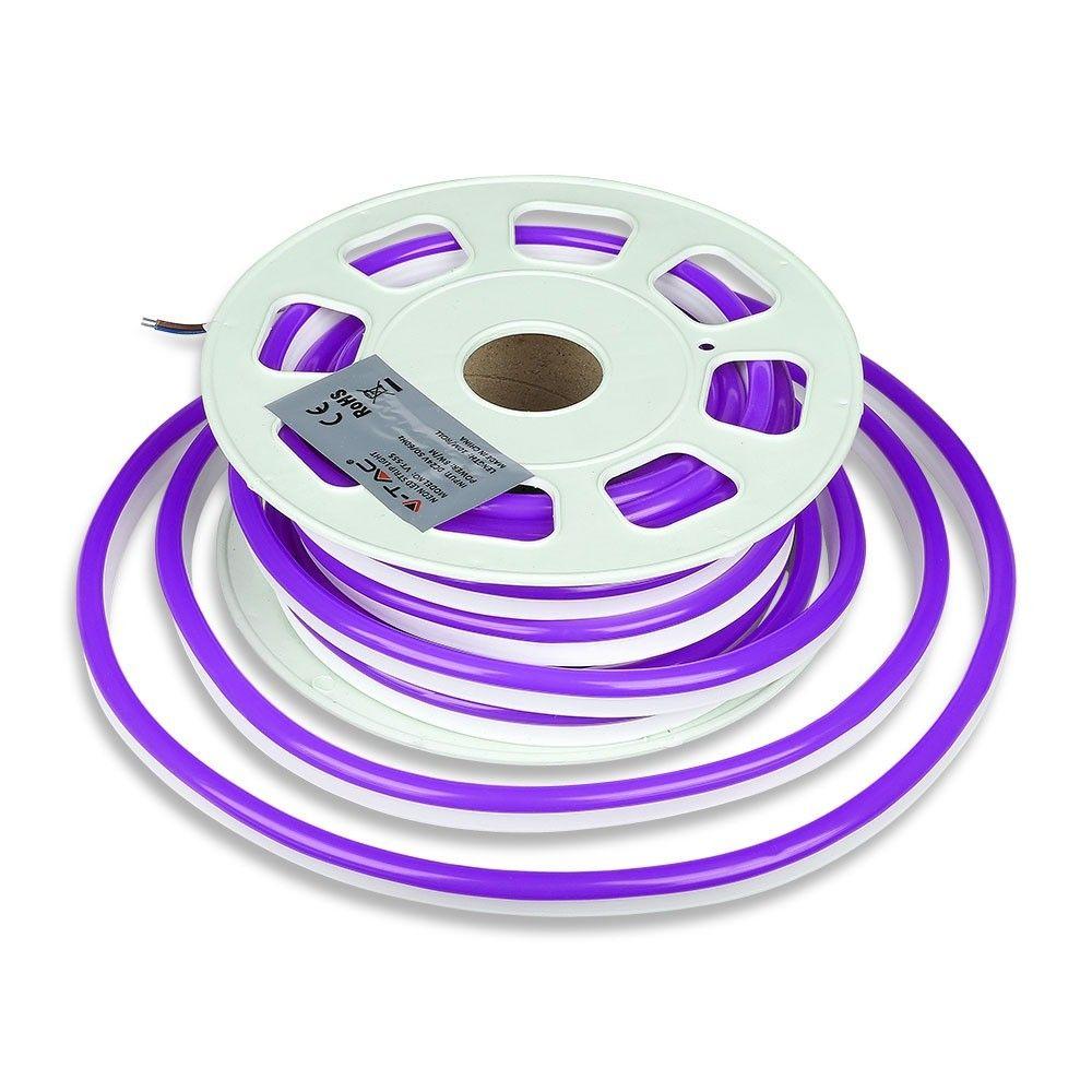 VT-555 8W/M NEON FLEX VIOLET 24V (10M/ROLL)(PRICE PER M)