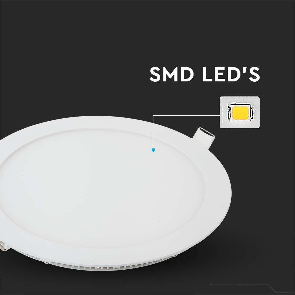 22W Panel LED , Barwa:4000K, Okrągła, VTAC, SKU 216423