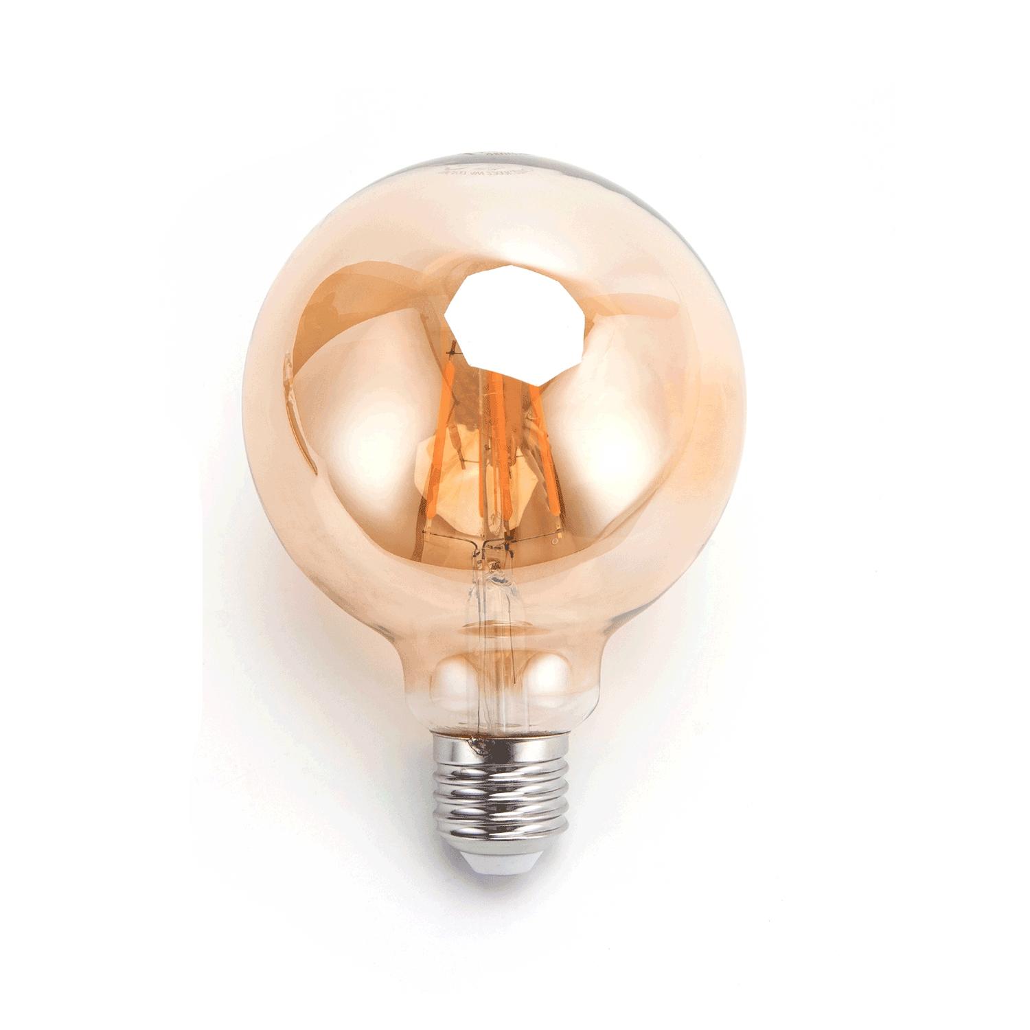 LED Filament Bulb (Amber) G95 E27 20W