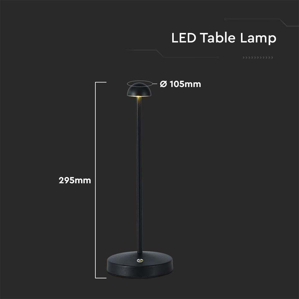 VT-1073 3W LED TABLE LAMP 3IN1 BLACK