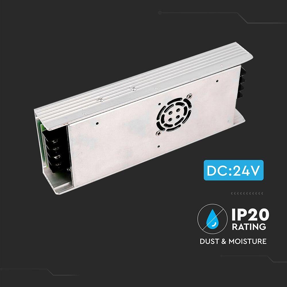 350W Zasilacz LED, Zasilanie:24V 15A, IP20, VTAC, SKU 3263