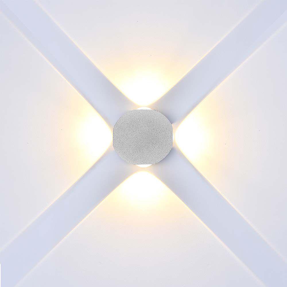 VT-2544 4W LED COB 4 WAY WALL LIGHT 4000K WHITE BODY