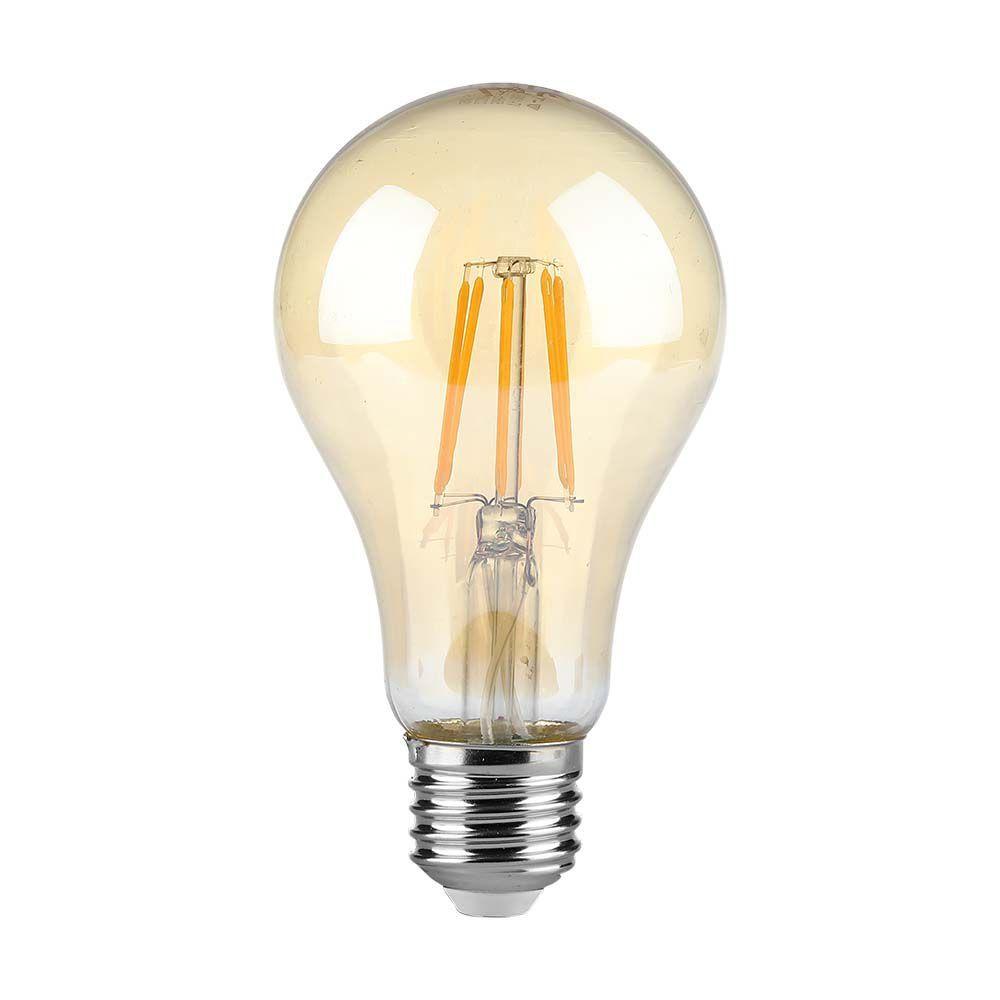 VT-2028 10W A67 LED FILAMENT BULB AMBER COVER 2200K E27