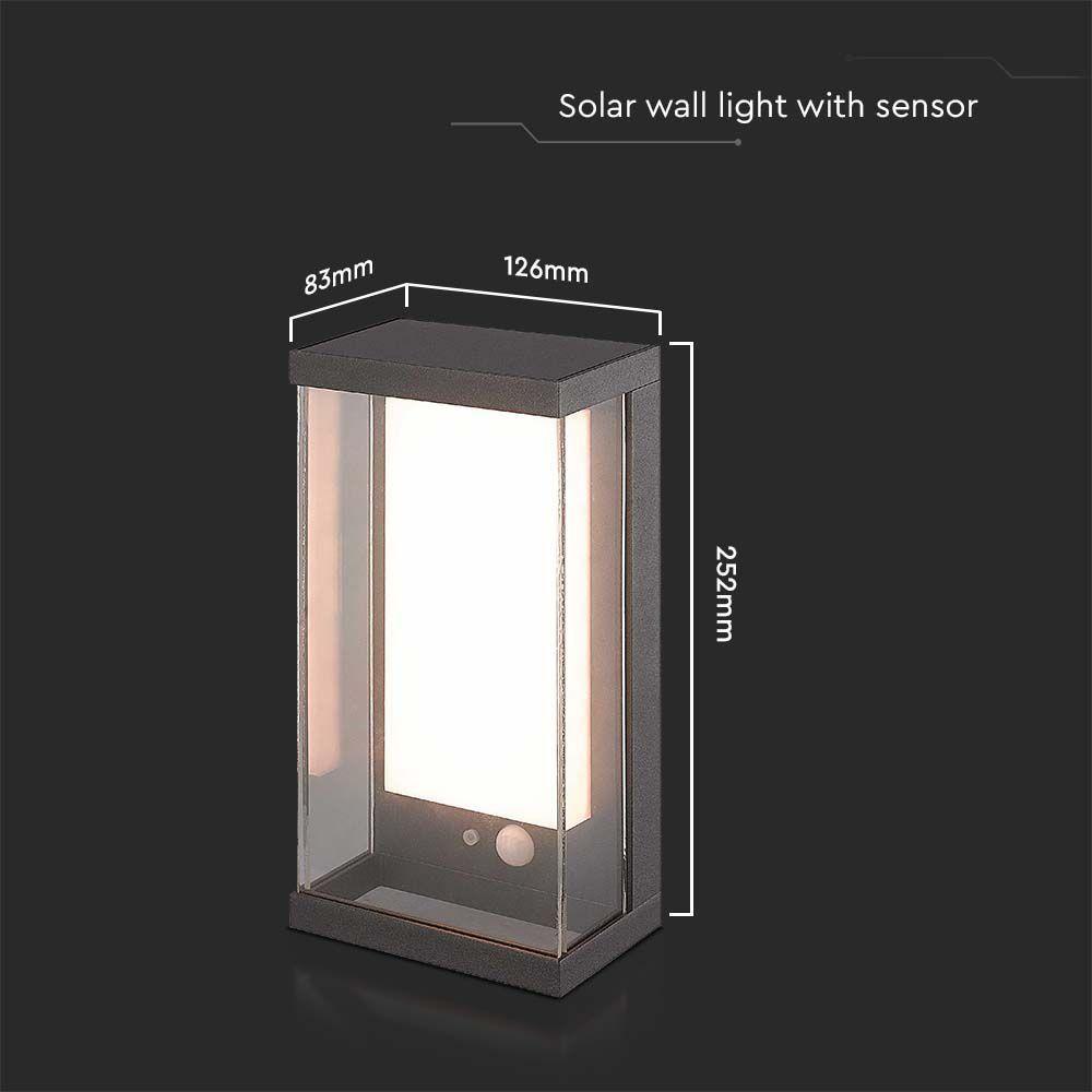 VT-1193 1W SMD GARDEN WALL LIGHT 3000K DARK GREY BODY IP65