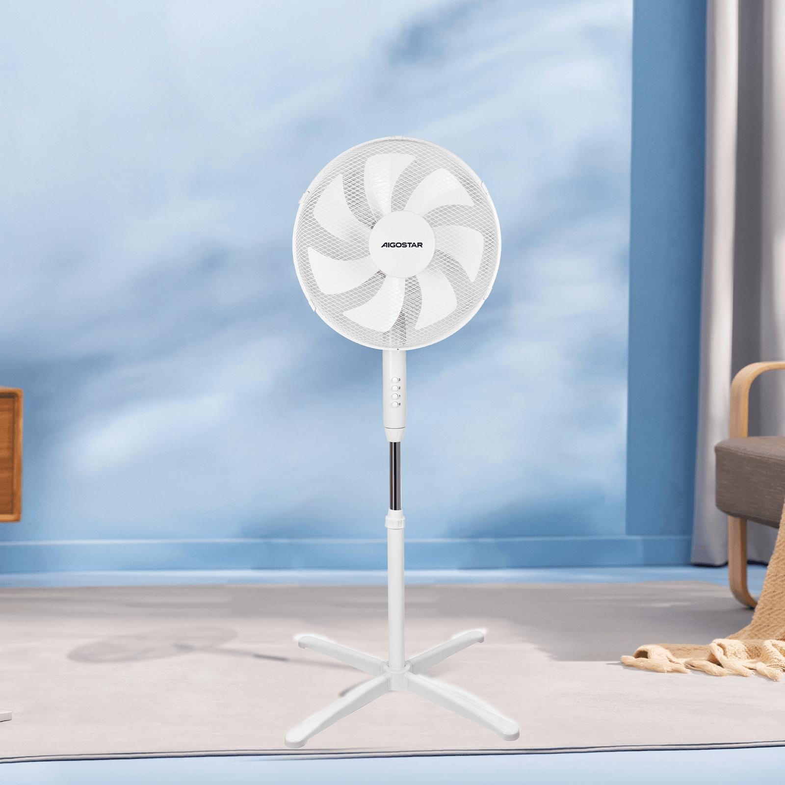 7-blade mechanical stand fan