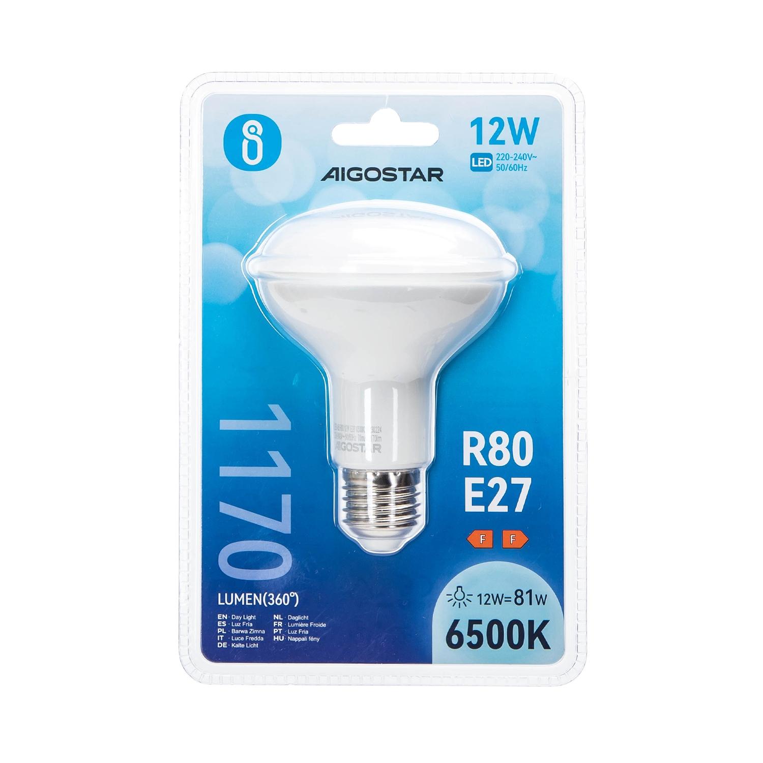 LED E27 12W R80