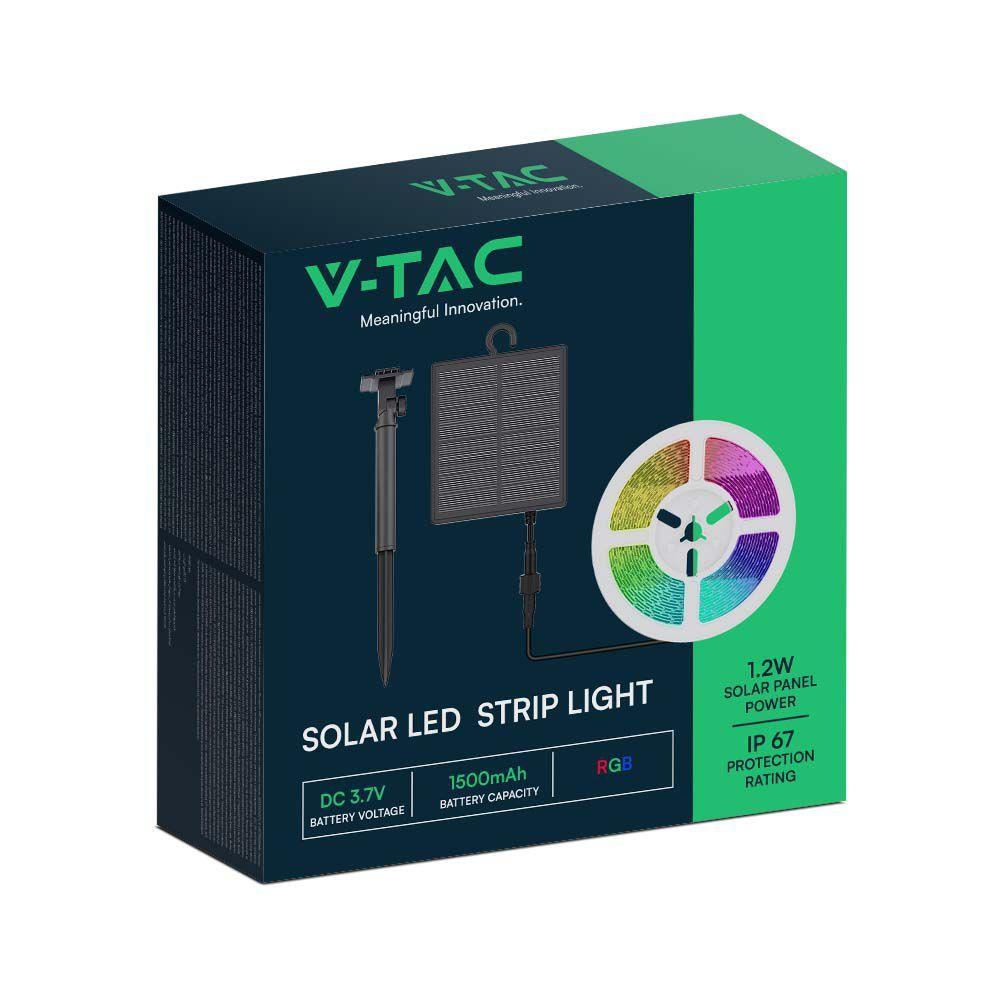 VT-2835 60 1.2W SOLAR PANEL STRIP KIT RGB IP67