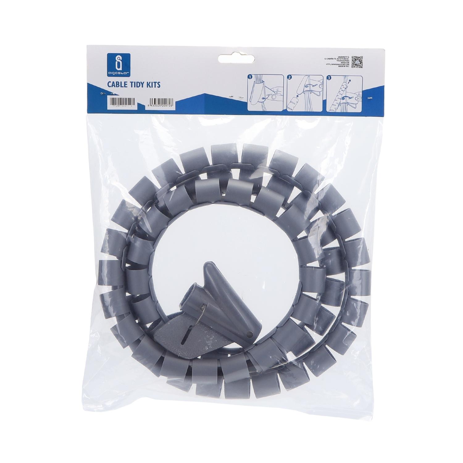 Cable Tidy Kits 25mm*1.5M Gray