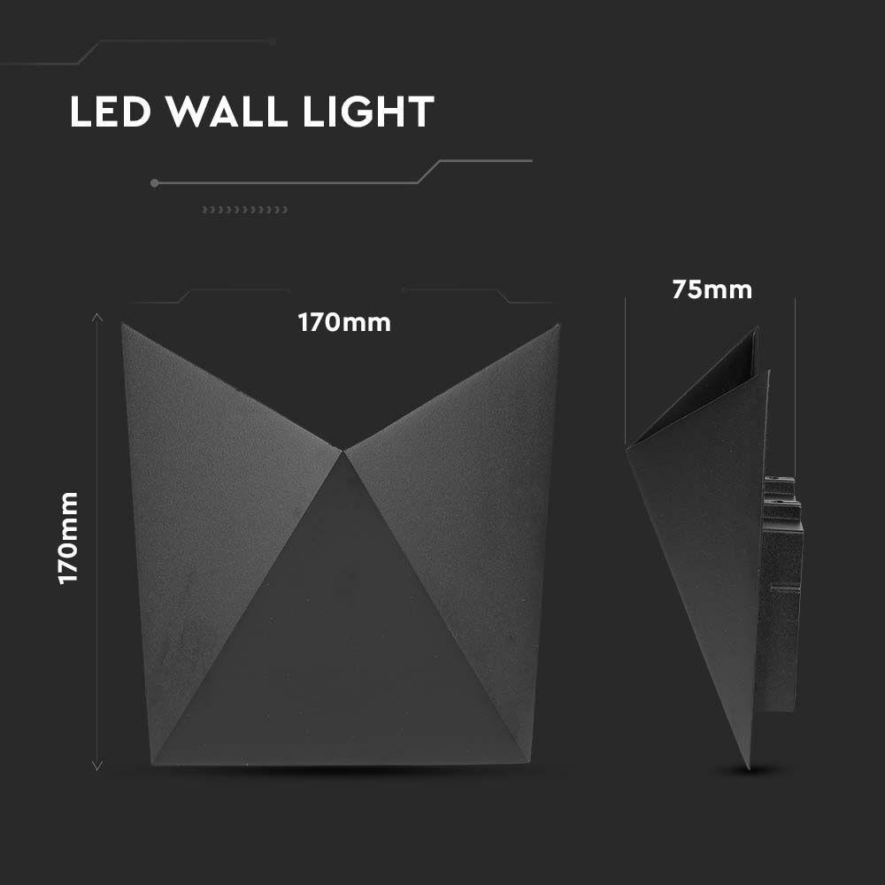 VT-825 5W LED WALL LIGHT 4000K BLACK BODY