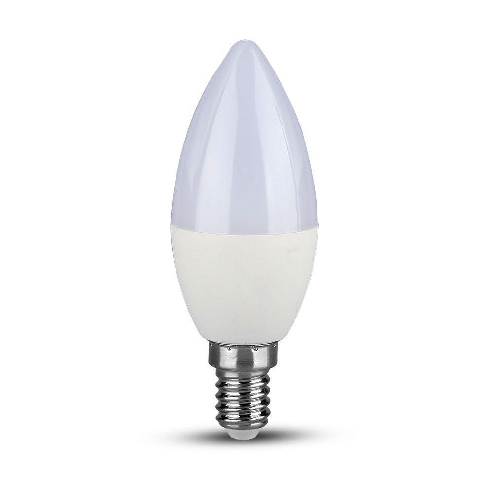 VT-293D 5.5W LED CANDLE BULB SAMSUNG CHIP 3000K E14 DIMMABLE