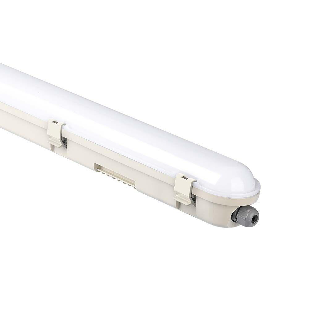 60W Lampa hermetyczna 120cm, Chip Samsung, Klosz Mleczny, Barwa:6500K, Wydajność: 120lm/w, VTAC, SKU 20474