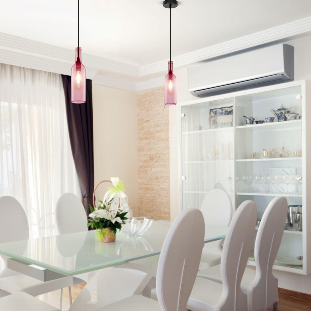 VT-7558 BOTTLE PENDANT LIGHT-E14 HOLDER-PINK