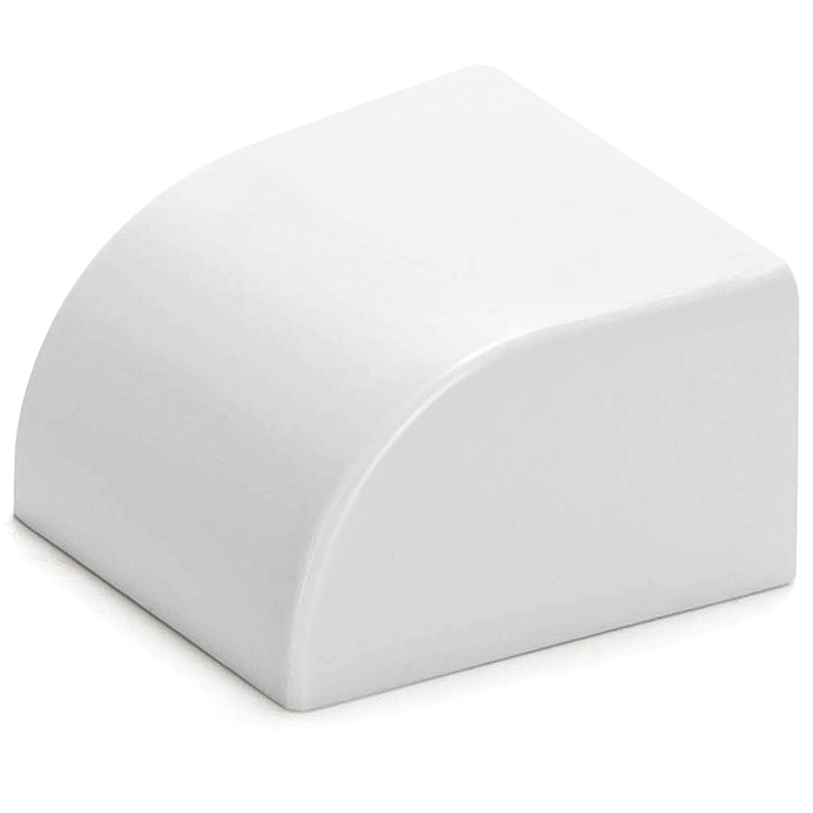 PVC Square Trunking End Cap White 25*16mm 4pcs