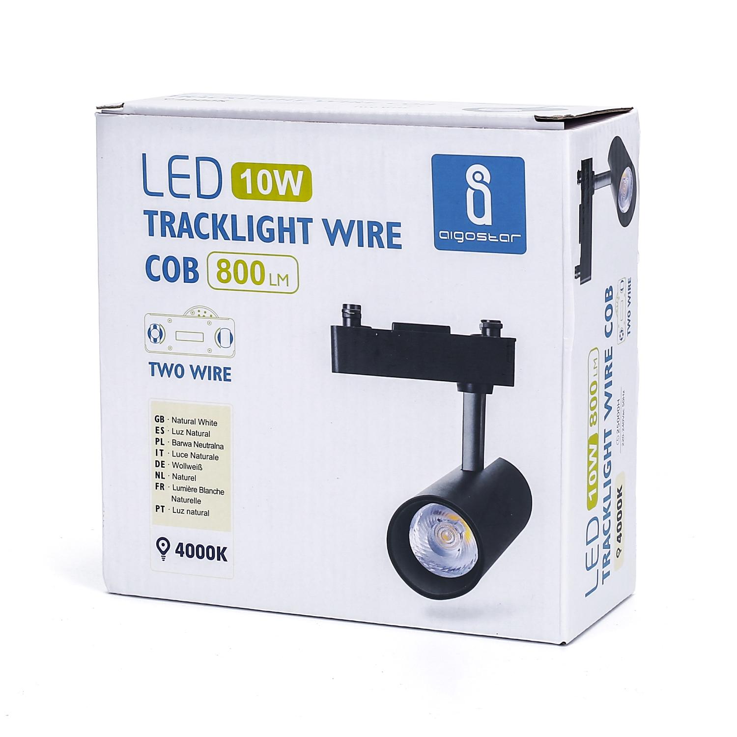 Światło dwutorowe LED, 10W, 4000K, 800lm