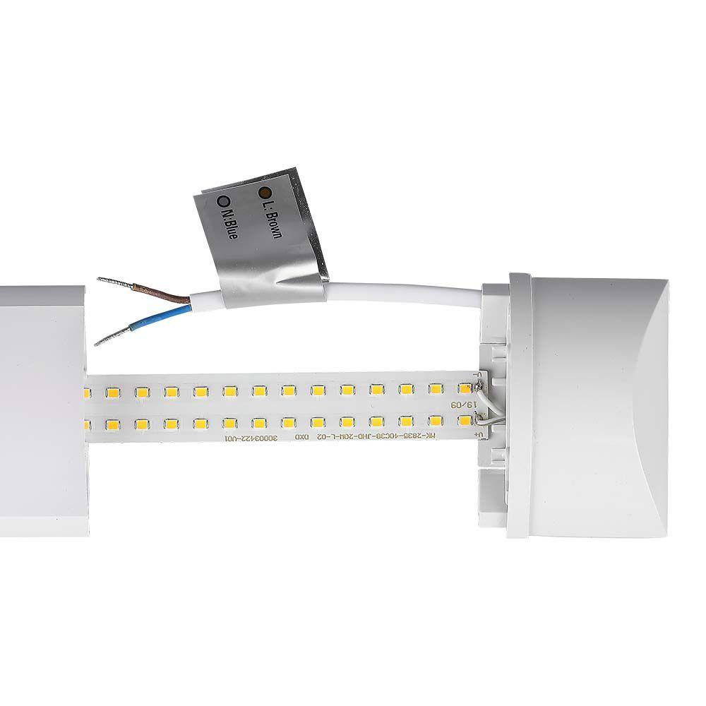 VT-8-60 60W LED GRILL FITTING 180CM SAMSUNG CHIP 6500K