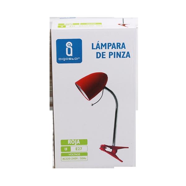 Clip Table Lamp (Without Light Source ) Red E27