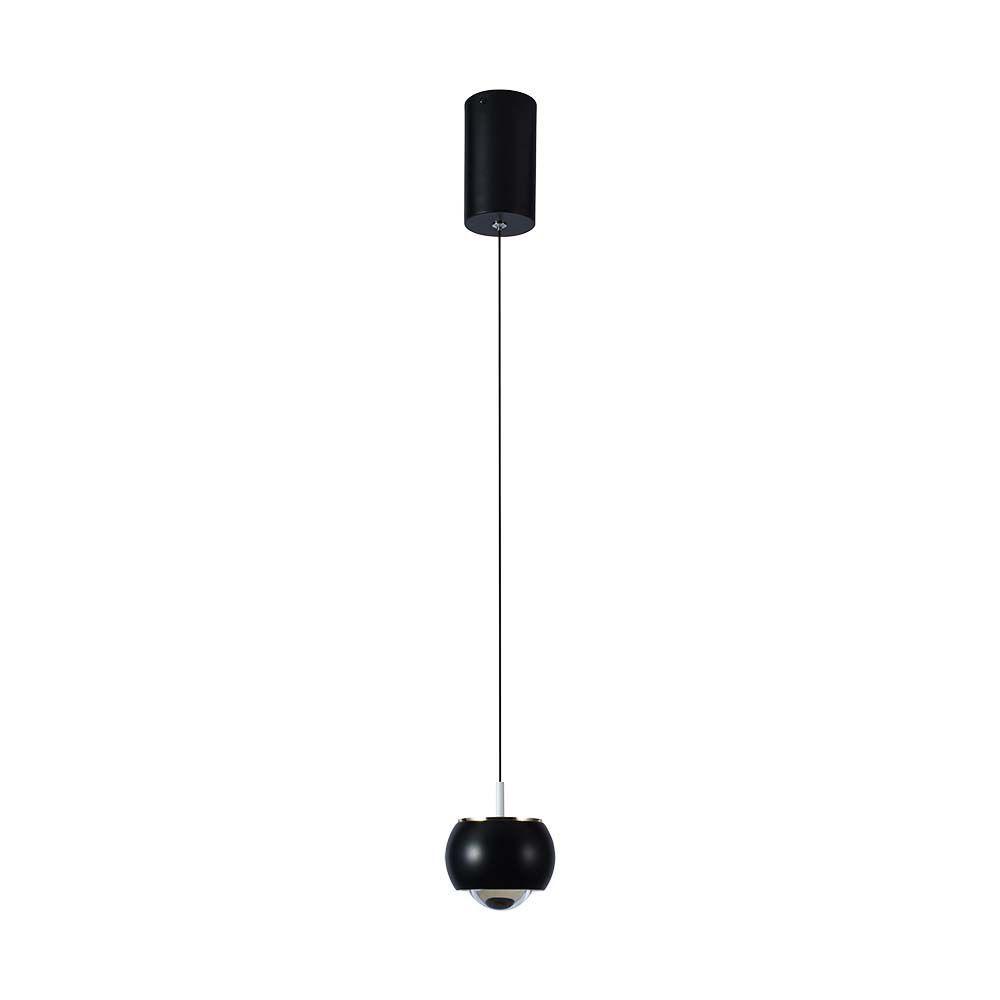 VT-7830 9W LED HANGING LAMP (10x10x100CM) 4000K BLACK BODY