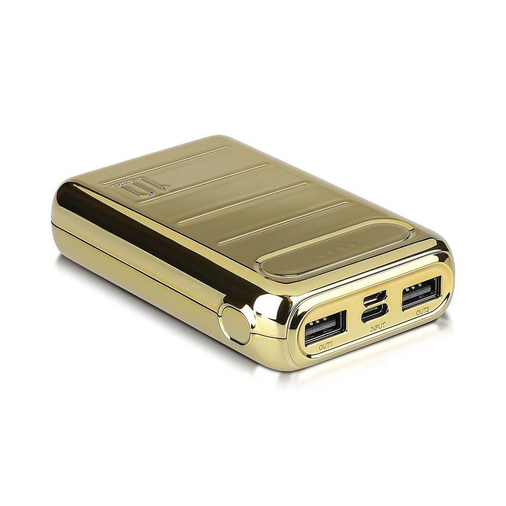 VT-3523 20000mah POWER BANK WITH DUAL USB+TYPEC-GOLD