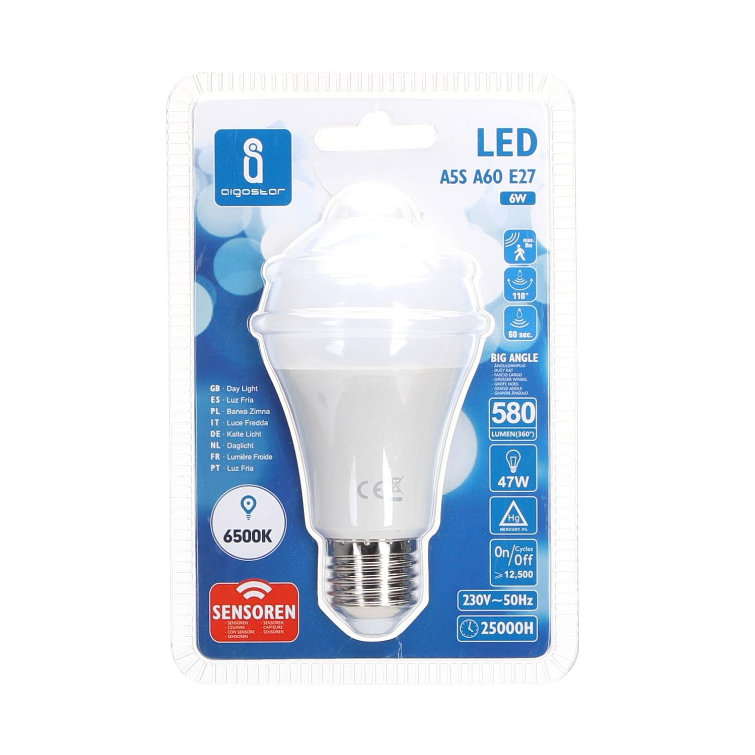 LED E27 6W A60 ( Sensor bulb )