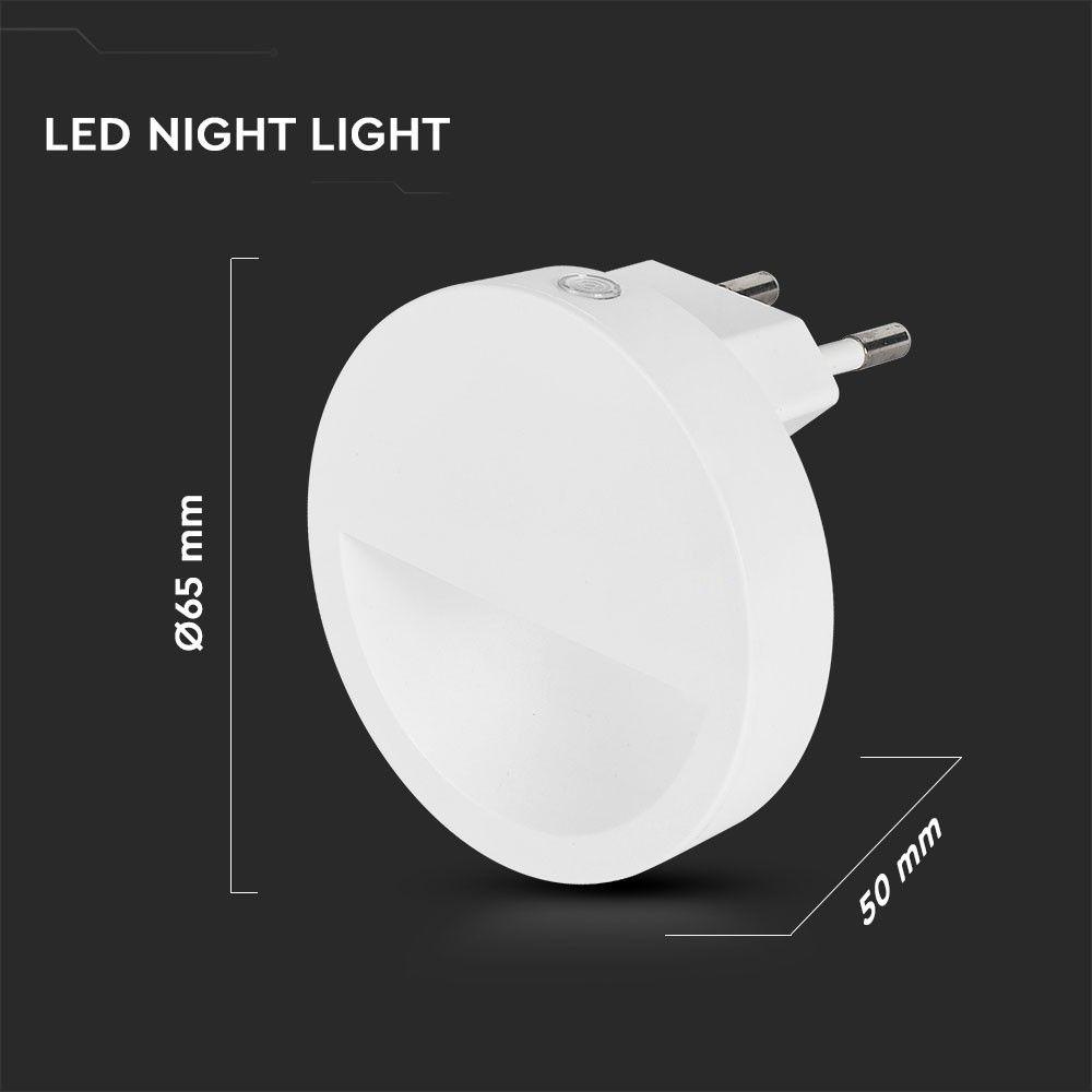 Mini lampka LED, Chip SAMSUNG, Barwa:3000K, Okrągła, VTAC, SKU 20017