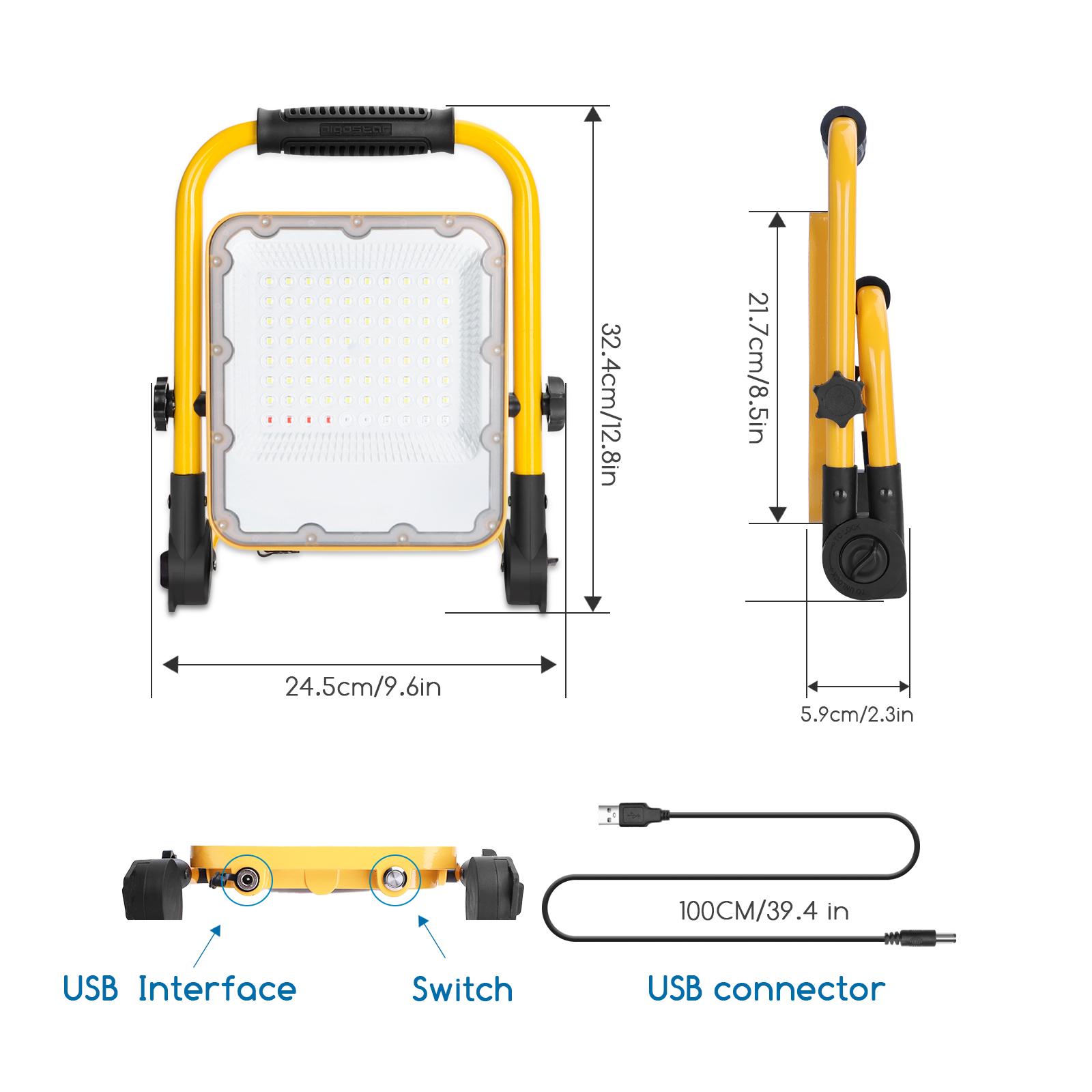 LED Rechargeable Floodlight 50W