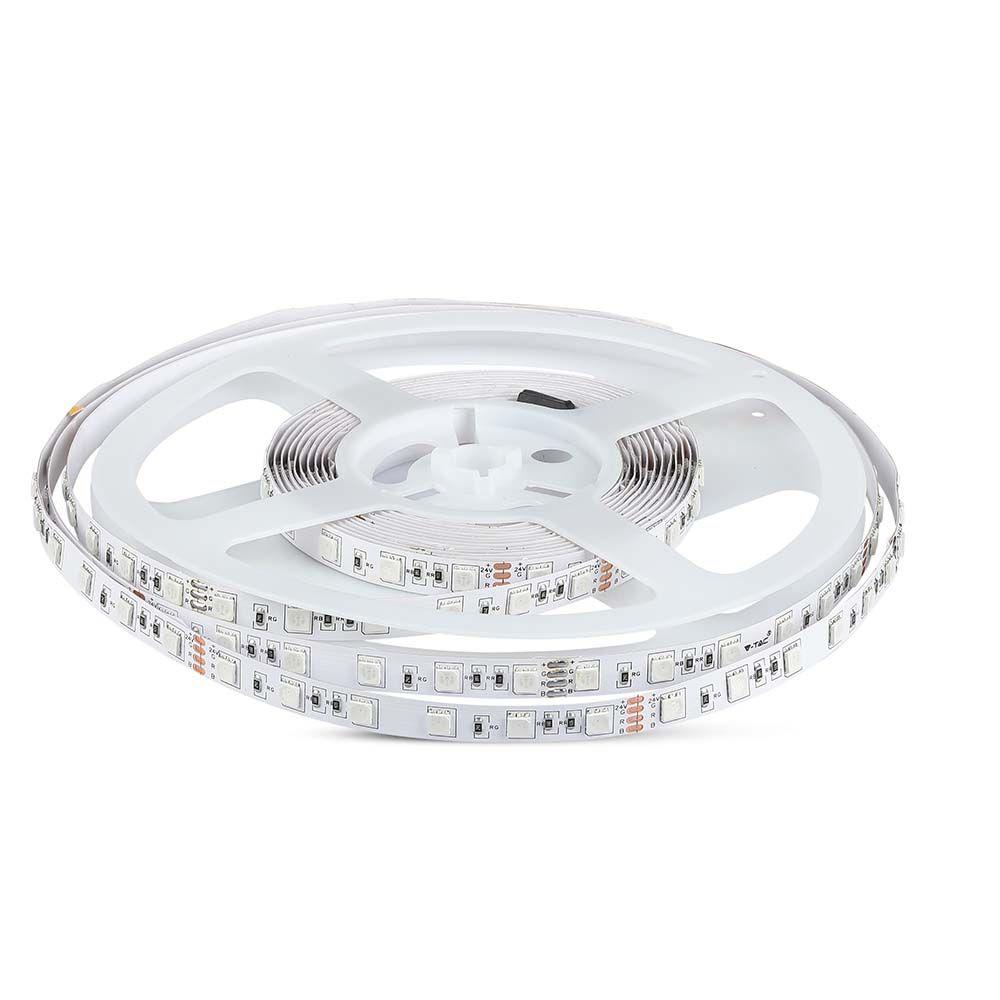 10W Taśma LED, Barwa:6400K, Zasilanie: 24V, IP20, Rolka:5m, VTAC, SKU 212430