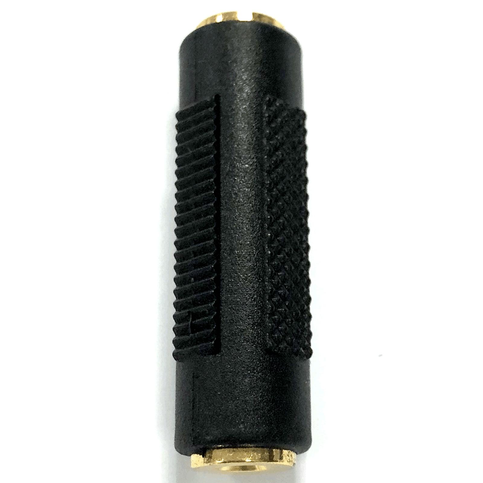 Audio/Video Connector 3.5 Female to 3.5 Male Black