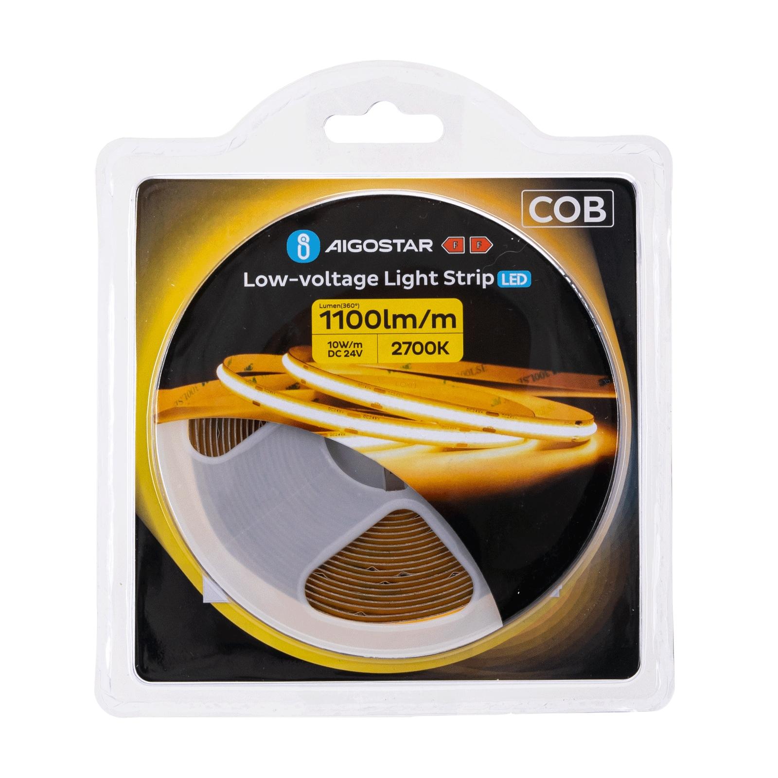 COB low voltage strip light,5m, 2700K